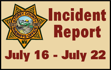 SCSO Incident Report July 16 - 22